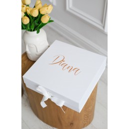 OUTLET Pudełko ozdobne XL - białe Diana nr 380