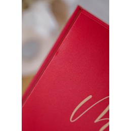 OUTLET Pudełko ozdobne XL A4 - czerwone Madzia nr 139
